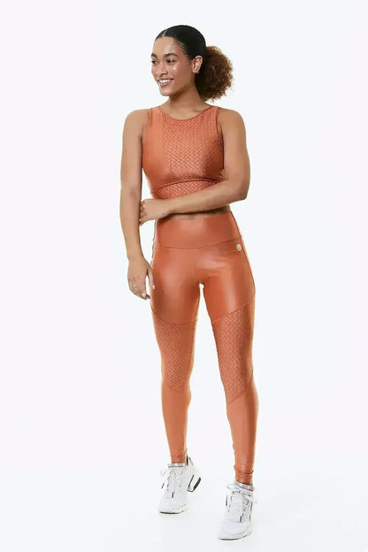 ORANGE BLOSSOM CROPPED SPORTS BRA
