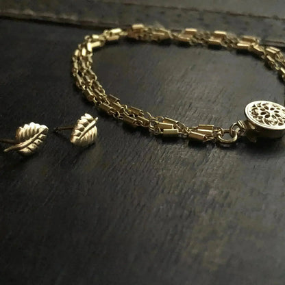 Marilena 3-Layer Gold Fill Bracelet – Filigree Clasp