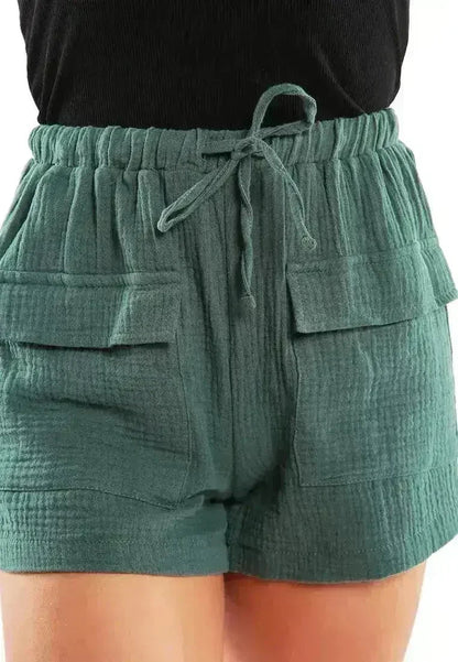 Drawstring Summer Shorts | Lightweight Beach Loungewear -  Femstylo