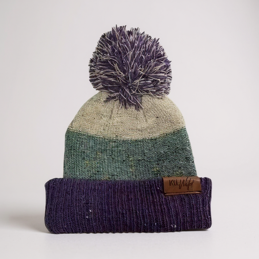 Puff beanie - purple