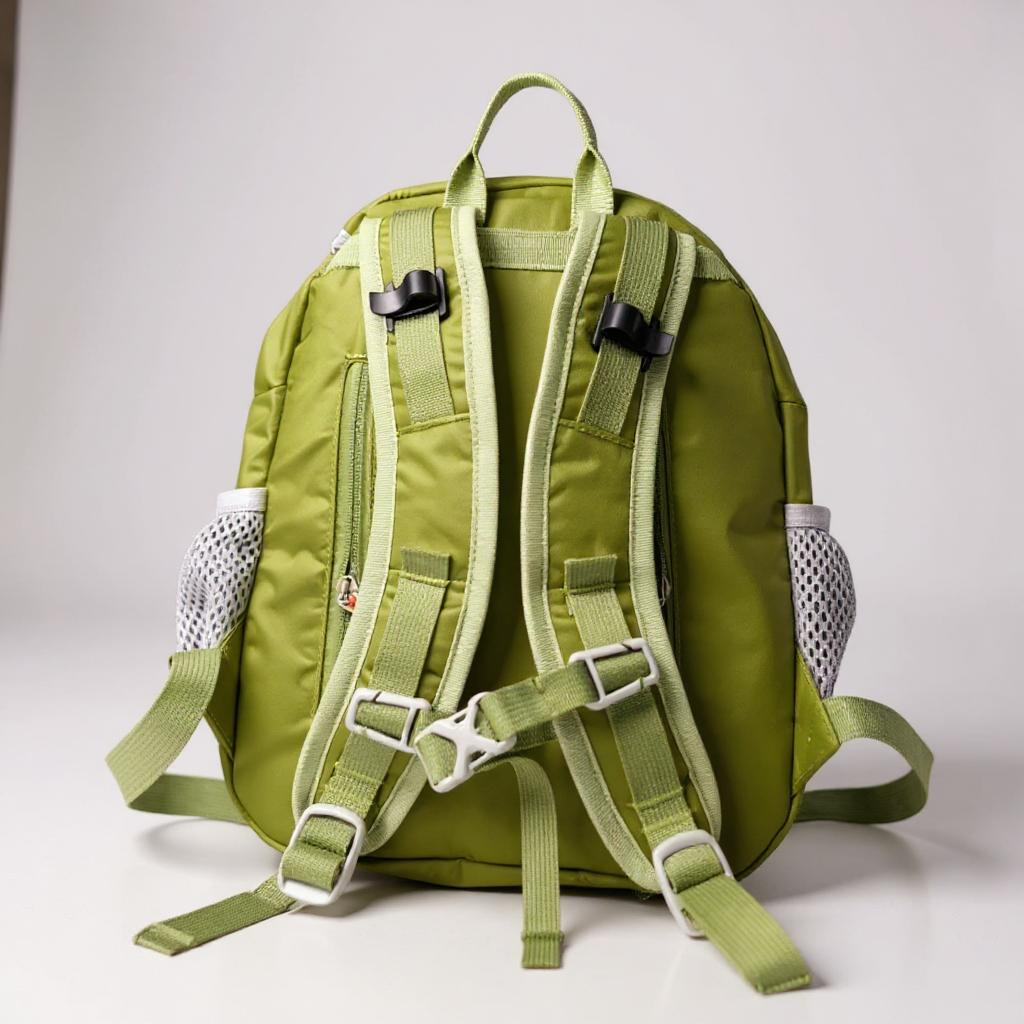 Kid’s (Ages 2 to 7) green Hiking Pack - Water Bladder Compatible Backpack for Young Hikers