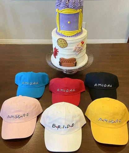 FRIENDS Bachelorette Hats - Bride & Amigas Party Caps | Femstylo