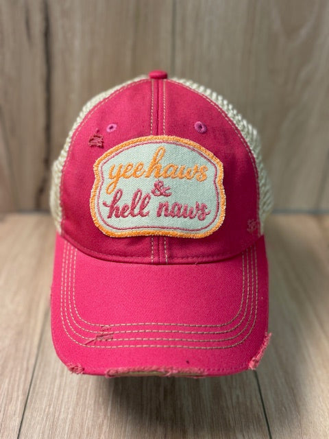 Yee Haws & Hell Naws Trucker Hat