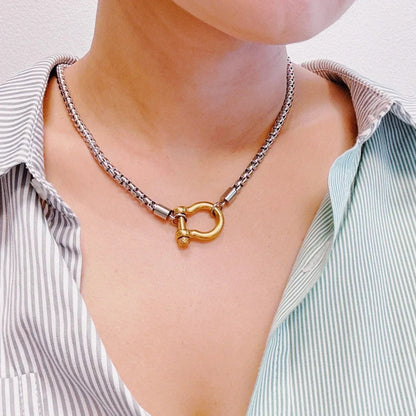 Luxe Pendant Box Chain Necklace