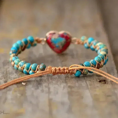 Imperial Jasper Macrame Bracelet