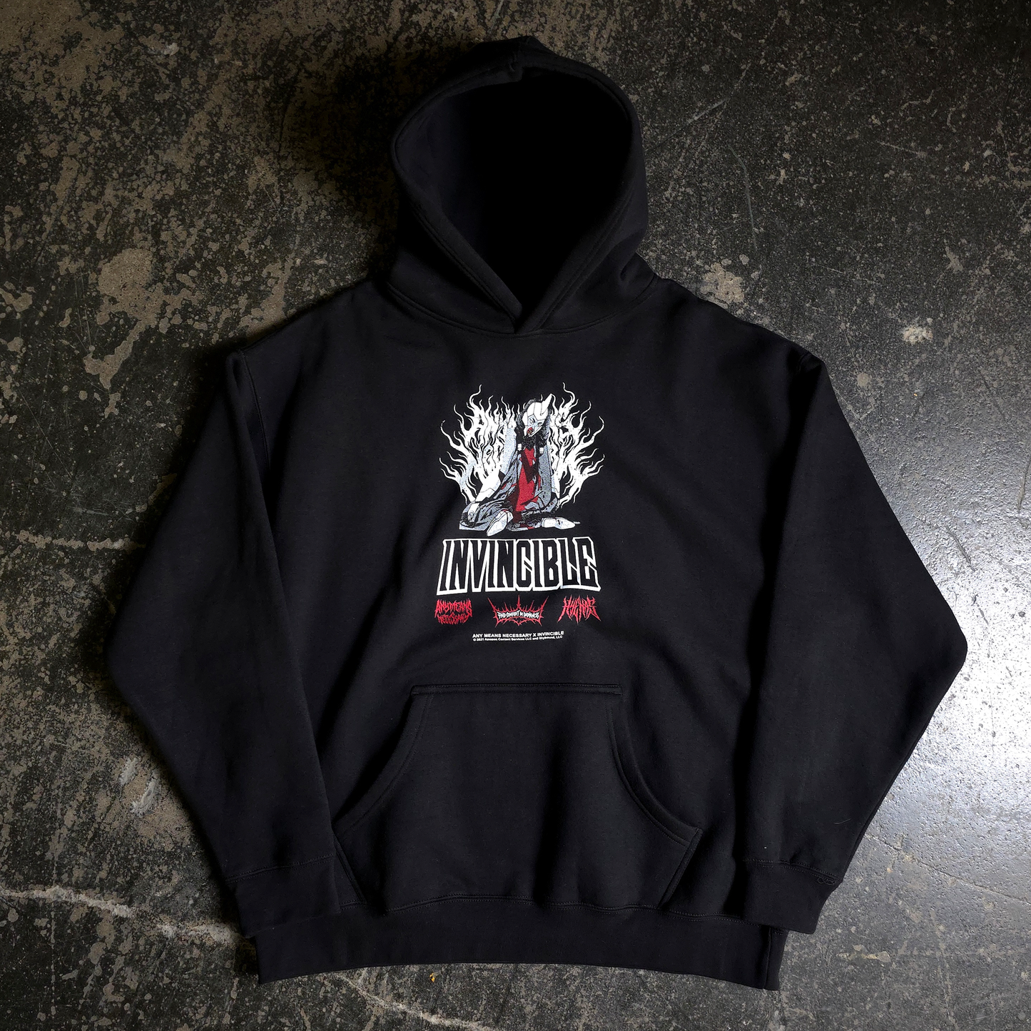 Neck Snap Pullover Hoodie