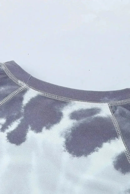 Multicolor Ombre Tie Dye Loose Casual Sweatshirt