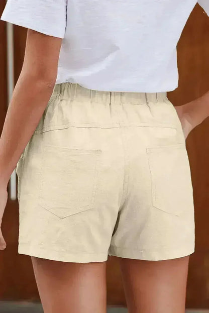 Casual Beige Faylin Women Shorts