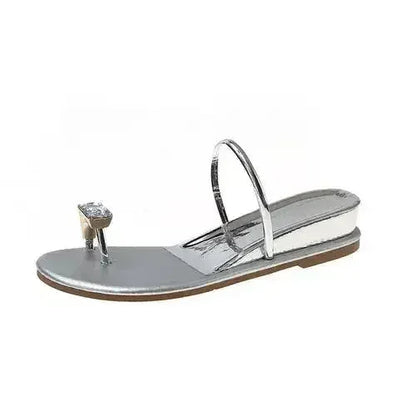 Rhinestone Beach Flip Flops - Glam Sandals | Femstylo