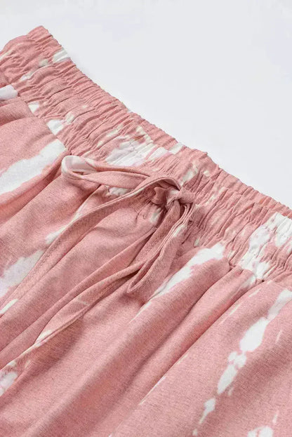 Tie Dye Drawstring Shorts | Boho Chic Summer Shorts | Polyester