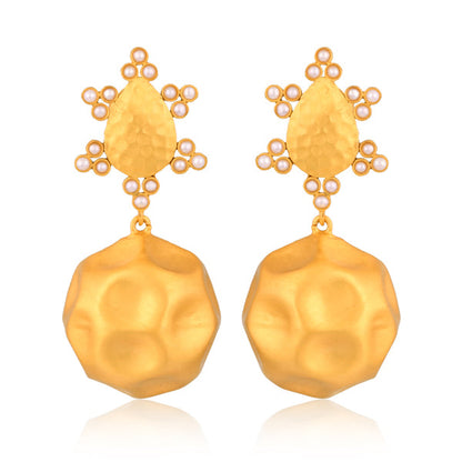 Playa del Sol Drop Earrings - Pearl