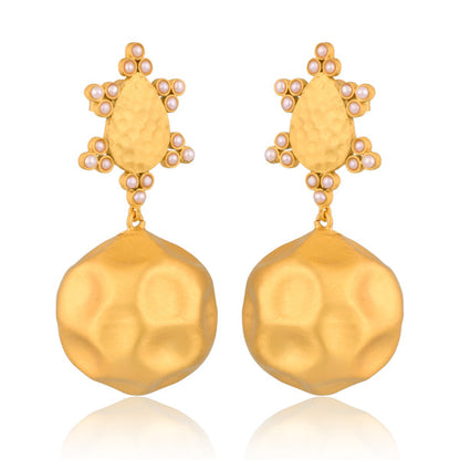 Playa del Sol Drop Earrings - Pearl