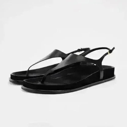 Designer Chic Flat Sandals - Animal Print & Comfort | Femstylo