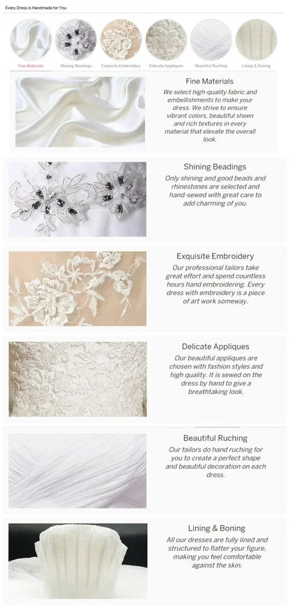 Exquisite Wedding Dresses A-Line Tulle Tiered Bridal Gowns Lace Appliques Gorgeous Princess Robes Vestidos De Novia Customized