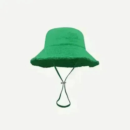 Luxury Bucket Beach Hat - Y2K Wide Brim Sun Hat - Wedding & Party Elegant