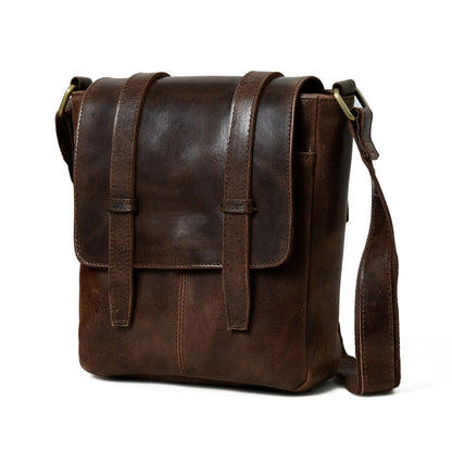 Side Leather Messenger Bag