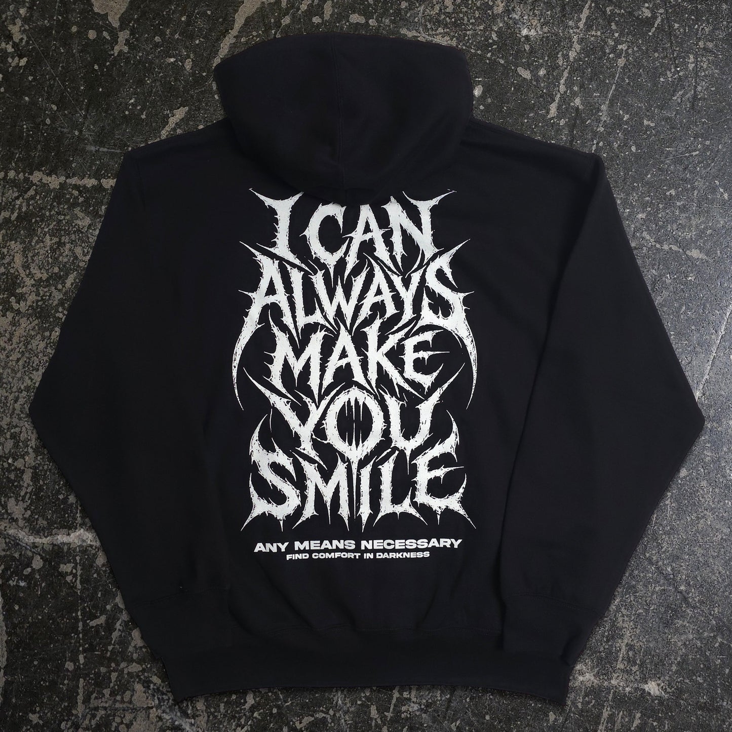 Always Smile Pullover Hoodie Black