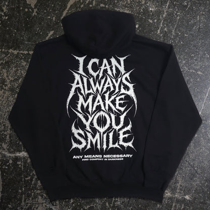Always Smile Pullover Hoodie Black