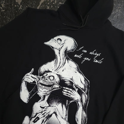 Always Smile Pullover Hoodie Black