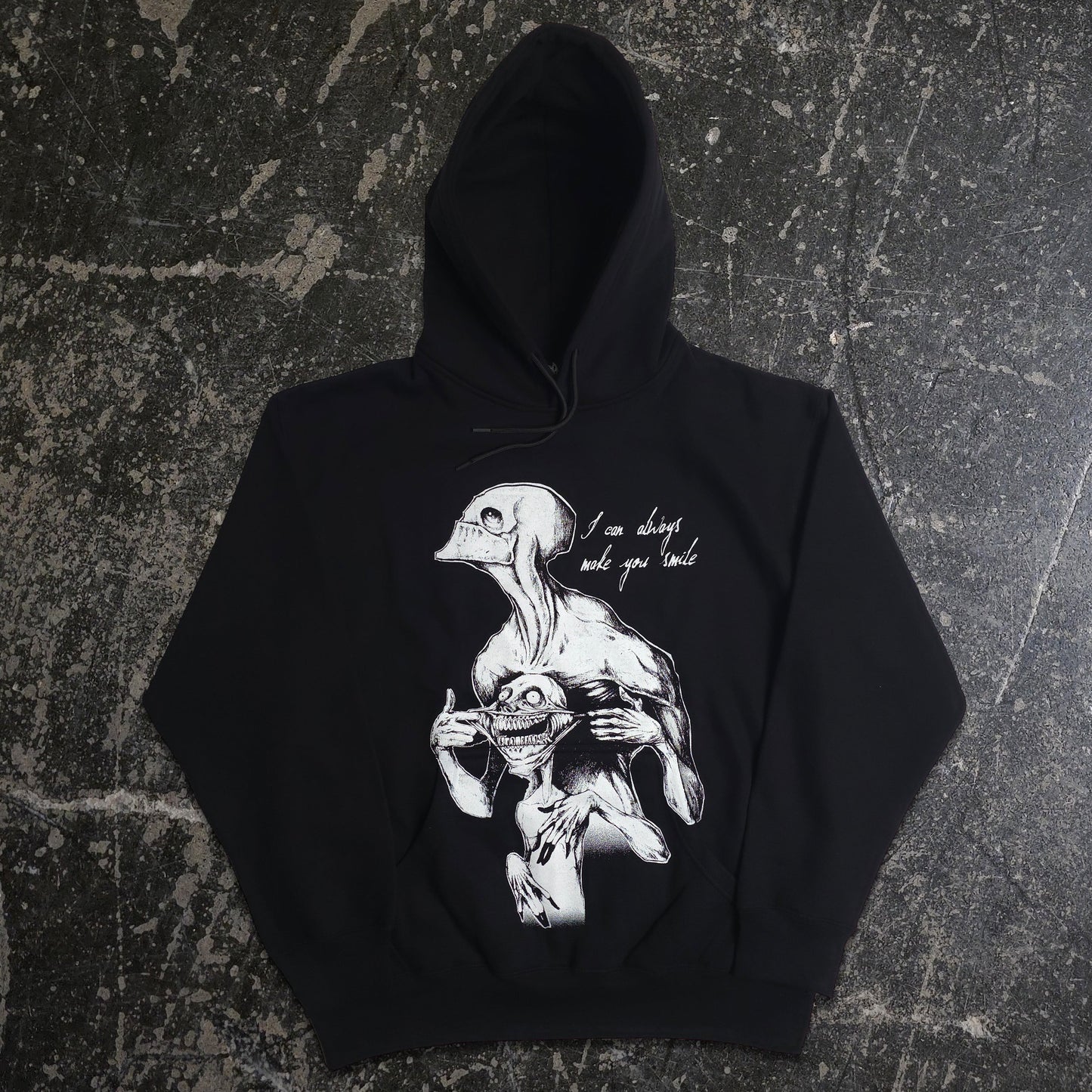 Always Smile Pullover Hoodie Black
