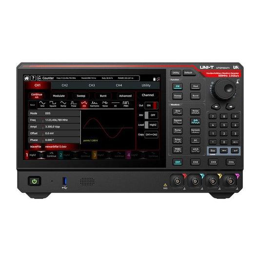UTG9504T+ 500 MHz 4Ch Elite-Series Arbitrary Waveform Generator