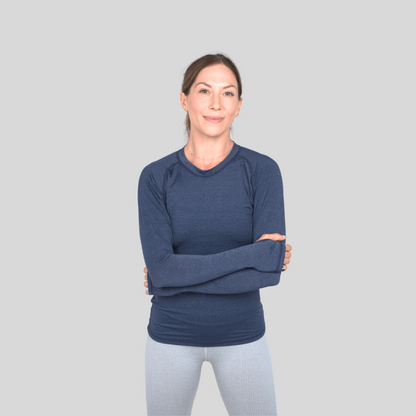 Laguna Long-Sleeve Women's Sun Shirt - Heathered