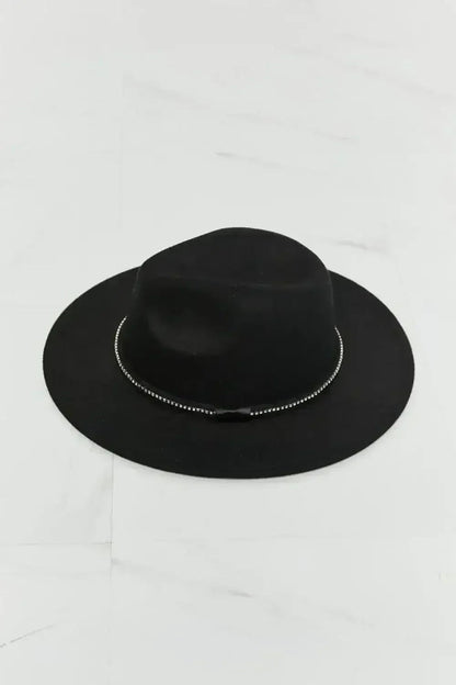 Fame Fedora Hat - Wool Felt Adjustable - Sun Protection & Timeless Style