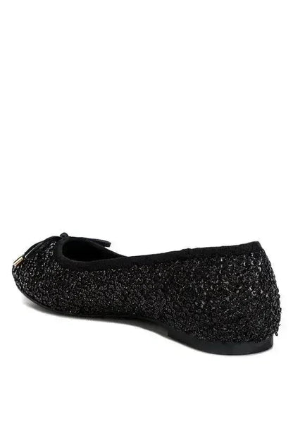 Sequin Ballet Flats - Glam Comfort Shoes | Femstylo