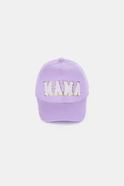 MAMA Chenille Patch Baseball Cap - Washed Cotton City Hat | Femstylo