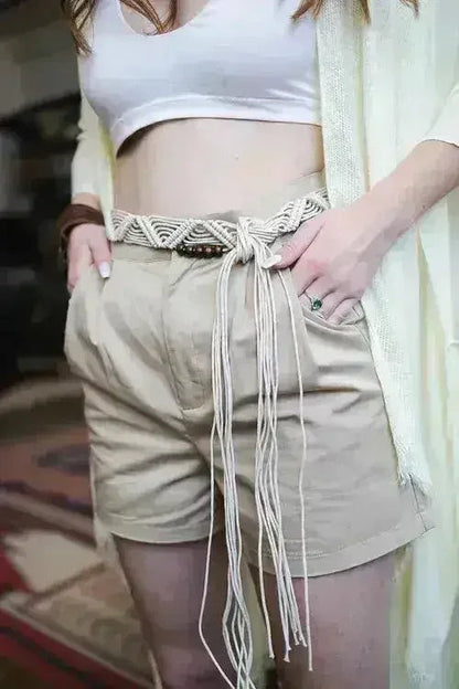 Bohemian Braided Bead Belt for Women | Femstylo