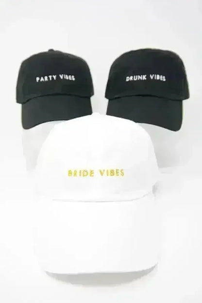 Bride Vibes | Drunk Vibes | Party Vibes - Bachelorette party dad hats