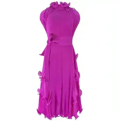 A1. Autumn Short Sleeve Pleated Design Affordable Luxury Fashion