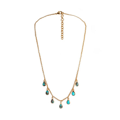 Rise & Shine Collar Necklace - Turquoise