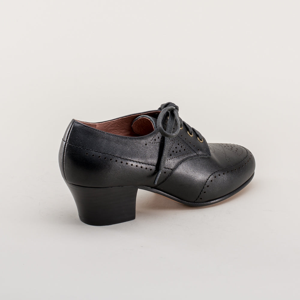 Claire 1940s Oxfords (Black)