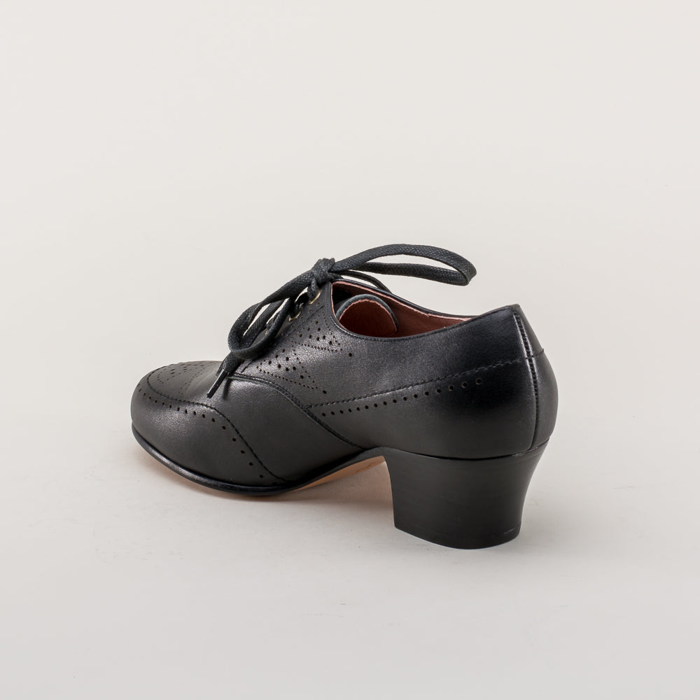 Claire 1940s Oxfords (Black)