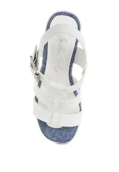 Avalon Chunky Pin Buckle Platform Heels