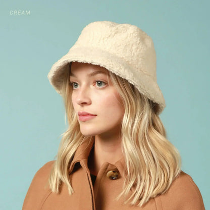 🧸 ChoKoLids Sherpa Bucket Hat – Soft Comfort Meets Sun Protection