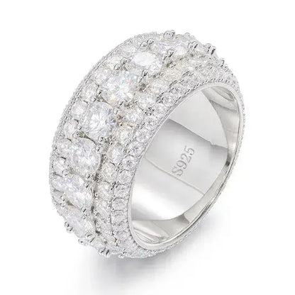 LuxeJewels™ - S925 Sterling Silver Mosonite Ring