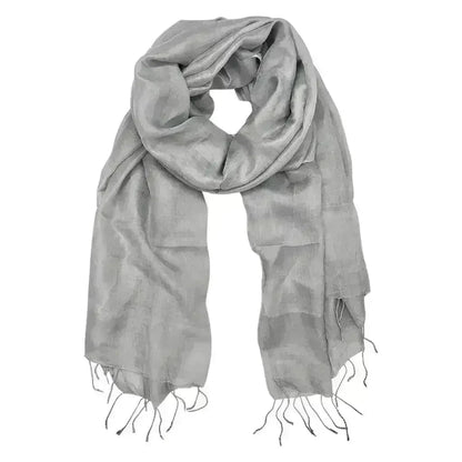 Silver Moon Khmer Silk Scarf