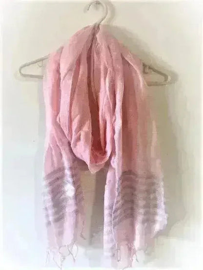 Women's Handloom Scarf- Pink Color From RSV Global Inc