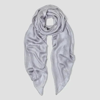 Linen Silk Scarf with Textured Finish