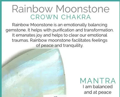 Blue Flash Labradorite & Rainbow Moonstone Stretch Bracelet!