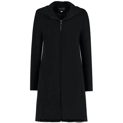 Wool Blend Hooded Coat - Zip Front Winter Coat | Femstylo