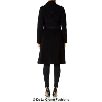 Wool Cashmere Military Coat - British Made | Femstylo