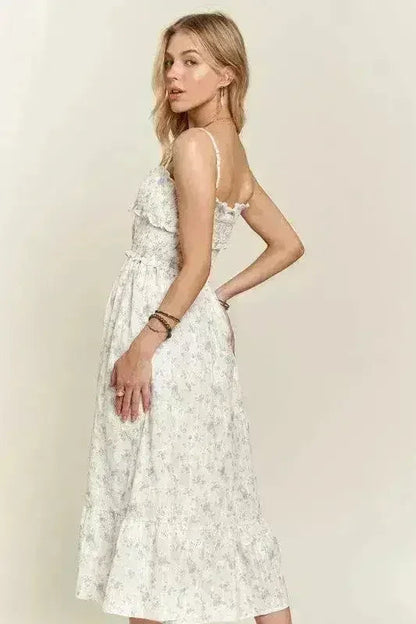Floral Sweetheart Cami Dress – Smocked Bodice | Summer Style