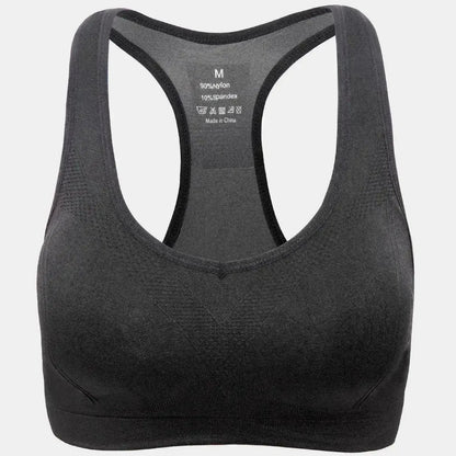 Women’s Stylish Racerback Athletic Sports Bra | Padded Seamless High I