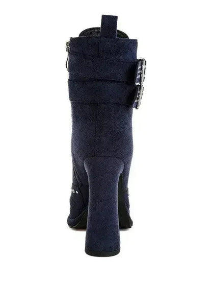 Punk Harness Boots - Studded High Heel Boots | Femstylo