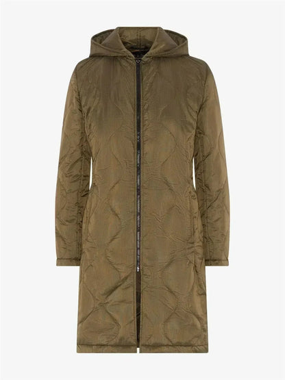 Quilted Down Jacket - Lightweight Hooded Coat | Femstylo