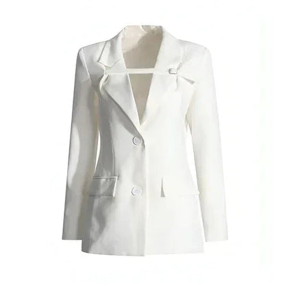 Fashion Slim Fit Patchwork Suit Jacket For Women | Femstylo