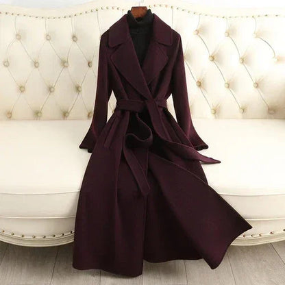 Autumn & Winter Temperament Korean Wool Coat for Women – Elegant &